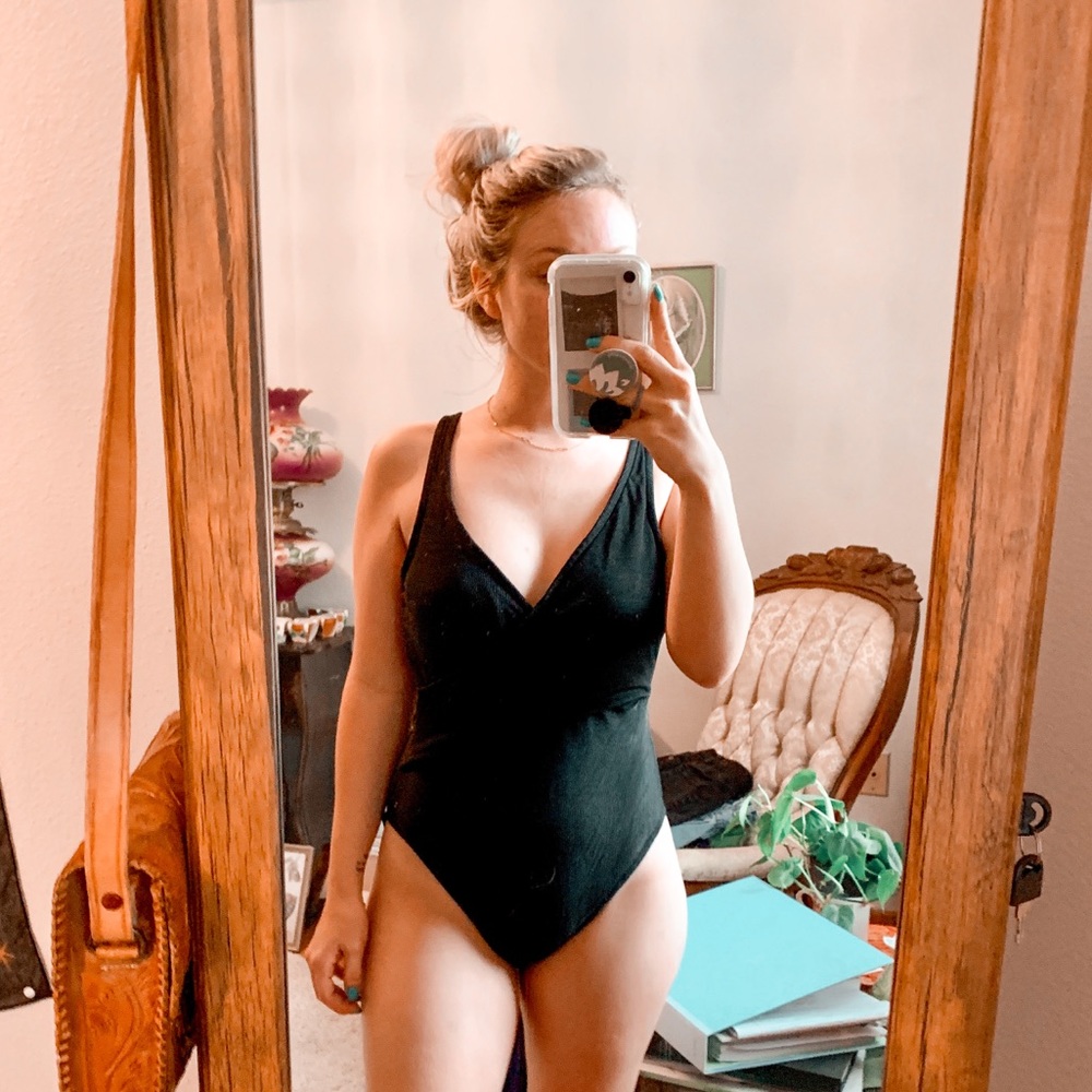 Vintage open back one piece!